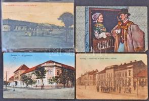 205 db régi és modern városképes lap; Karcag és Berekfürdő / 205 pre-1945 and modern town-view postcards of Karcag and Berekfürdő