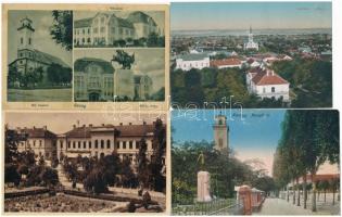 205 db régi és modern városképes lap; Karcag és Berekfürdő / 205 pre-1945 and modern town-view postc...