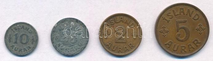 Izland 1942. 2a Br "X. Keresztély" + 5a Br "X. Keresztély" + 10a Zn "X. Ker...