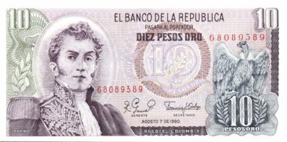 Kolumbia 1982.1.1. 20P T:I + 1980.8.7. 10P T:I