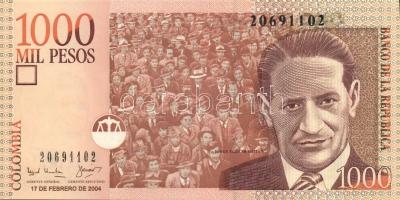 Kolumbia 2004.2.17. 1000P T:I + 1991.4.10.  200P T:I
