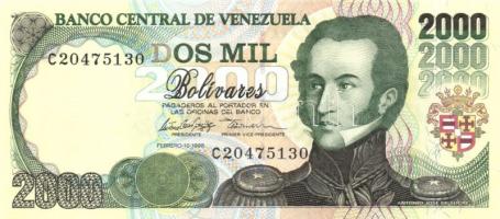 Venezuela 1998.2.10. 2000B T:I + 1998.2.5.  1000B T:I