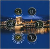 2009. 5Ft-200Ft (6xklf) "Lánchíd" forgalmi sor szettben T:PP Adamo FO43.1