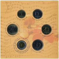 2009. 5Ft-200Ft "Haydn" (7xklf) forgalmi érme sor, benne "Joseph Haydn" Ag emlék...