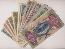 26db-os vegyes magyar korona és pengő bankjegy tétel T:III,III-