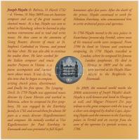 2009. 5Ft-200Ft "Haydn" (7xklf) forgalmi érme sor, benne "Joseph Haydn" Ag emlék...