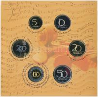 2009. 5Ft-200Ft "Haydn" (7xklf) forgalmi érme sor, benne "Joseph Haydn" Ag emlék...