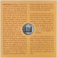 2009. 5Ft-200Ft "Haydn" (7xklf) forgalmi érme sor, benne "Joseph Haydn" Ag emlék...