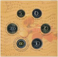 2009. 5Ft-200Ft "Haydn" (7xklf) forgalmi érme sor, benne "Joseph Haydn" Ag emlék...