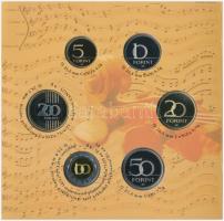 2009. 5Ft-200Ft "Haydn" (7xklf) forgalmi érme sor, benne "Joseph Haydn" Ag emlék...
