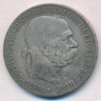 Ausztria 1900. 5K Ag Ferenc József T:3  Austria 1900. 5 Corona Ag Franz Joseph C:F  Krause KM#2807