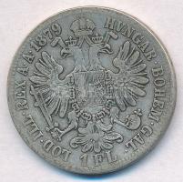 Ausztria 1879. 1Fl Ag "Ferenc József" T:3 patina Austria 1879. 1 Florin Ag "Franz Jos...