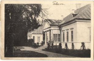 1933 Tolcsva, Báró Walbott kastélya (ragasztónyom / gluemark)