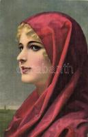 58 db régi Stengel művészlap nagyon jó állapotú használatlan lapokkal / 58 pre-1945 Stengel litho ar...