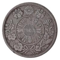 Japán 1871. 5s Ag "Meidzsi" "53" sugaras verzió T:2
Japan 1871. 5 Sen Ag "...