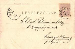 1899 Pécs, Széchenyi tér, Tauszig Ármin, Winter Károly, Günsberger Mór üzlete, Takarékpénztár, lovas...