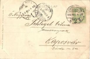 1906 Zagreb, Agram, Zágráb; Vila Pongratz u Mesnickoj ulici / Pongrác villa, út. Kiadja A. Brusine /...