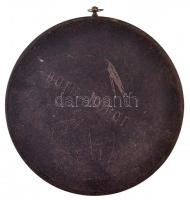 Ausztria ~1850-1860. "I. Ferenc József" keményített fából készült emlékplakett, akasztóval...