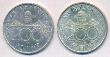 1994. 200Ft Ag "Deák" (2x) T:2