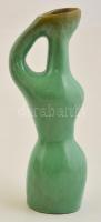Gádor István (1891-1984):  Figurás váza, mázas kerámia, jelzett, jó állapotban, m:22 cm