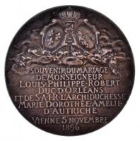 Franciaország 1896. "Fülöp Orleáns hercege és Habsburg-Lotaringiai Mária Dorottya főhercegnő há...