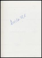 Kállai Ferenc (1925-2010) színész aláírása egy őt ábrázoló fotó hátoldalán