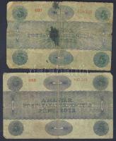 1919. 5K 2klf variáns T:III/IV,IV+