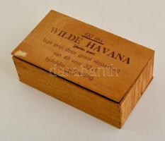 Wilde Havana szívar doboz, fa, 22×13 cm
