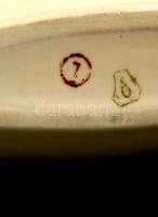 Drasche halas tálka, matricás, jelzett, apró kopásokkal, 7,5×30 cm