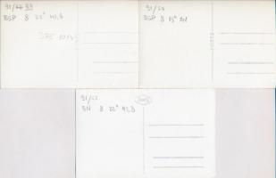 5 db MODERN MÁV Magyar Államvasutak vasúti motívum fotólap; mozdonyok, vagonok / 5 MODERN Hungarian ...