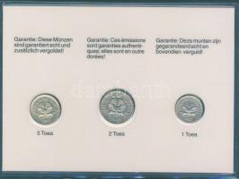 Pápua Új-Guinea 1995. 1T, 2T, 5T szettben, ismertetővel T:BU