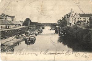 1905 Temesvár, Timisoara; Józsefváros, Béga / Iosefin, River Bega (fa)