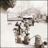 1974 A "Segesvár" című forgatása Vácon, rendezte: Lányi András, 9 db fotónegatív, 6×6 cm