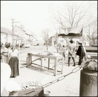 1974 A "Segesvár" című forgatása Vácon, rendezte: Lányi András, 9 db fotónegatív, 6×6 cm