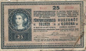 1918. 25K "hullámos" "3119" sorozatszámmal T:IV