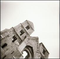 Zsámbéki templom részletei, 3 db fotónegatív, 6×6 cm