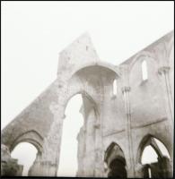 Zsámbéki templom részletei, 3 db fotónegatív, 6×6 cm