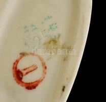 Hollóházi porcelán balettozó kislány, kézzel festett, jelzett, hibátlan, m: 13 cm