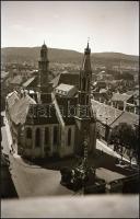 Sopron belváros, 3 db fotónegatív, 6×9 cm