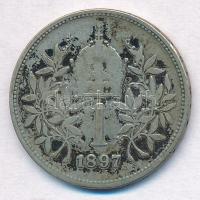 Ausztria 1897. 1K Ag "Ferenc József" T:2- patina
Austria 1897. 1 Corona "Franz Josep...