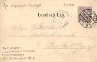 Budapest IX. Népliget, Luczianovits Ferencz fiákermester egy pesti fiáker, Heinczel Mihály Nagvendég...