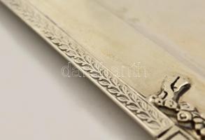 Ezüst (Ag.) tálca ( 2db), jelzett, mesterjeggyel, 21,5×21,5 cm (2×), nettó:715 g