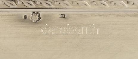 Ezüst (Ag.) tálca ( 2db), jelzett, mesterjeggyel, 21,5×21,5 cm (2×), nettó:715 g