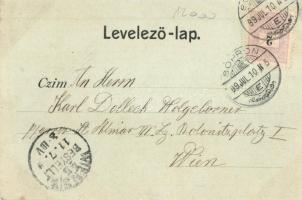 1899 Kópháza, Koljnof, Kohlenhof; látkép, út. Kiadja Carl Schwarz 4924. (EK)