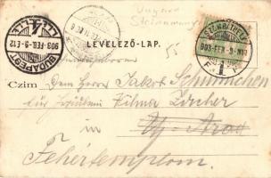 1903 Szombathely, Lovassági laktanya gyakorlótér. Steiner testvérek kiadása (EK)