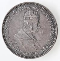 1896KB 1K Ag "Millenium" eredeti, bordó "Milleniumi Koronaérem - 1896" díszdoboz...