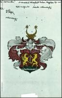 A Rédey család 4 db fotónegatívja: címerképek, kinevezés