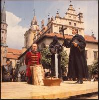 3 db diapozitív: A kőszívű ember fiai, Fekete város, törökfejes kopja, feliratozva, különböző méretb...