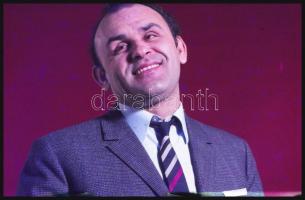 9 db diapozitív: Kocsis, Hofi, Koncz, stb., feliratozva, különböző méretben