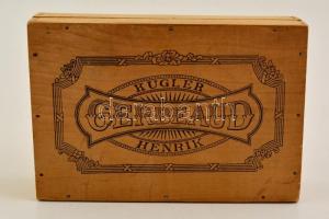 Gerbeaud Kugler Henrik fa doboz, 19×13×5 cm